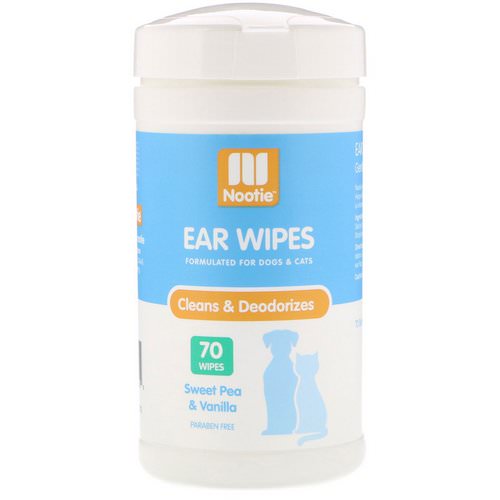Nootie, Ear Wipes, For Dogs & Cats, Sweet Pea & Vanilla, 70 Wipes Review