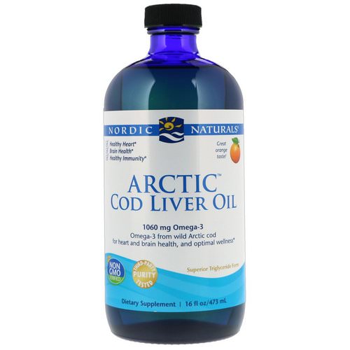 Nordic Naturals, Arctic Cod Liver Oil, Orange Flavor, 16 fl oz (437 ml) Review