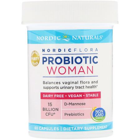 Nordic Naturals Probiotic Formulas Women's Health - 婦女的健康, 益生菌, 消化, 補品