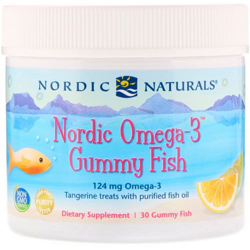 Nordic Naturals, Nordic Omega-3 Gummy Fish, Tangerine Treats, 124 mg, 30 Gummy Fish Review