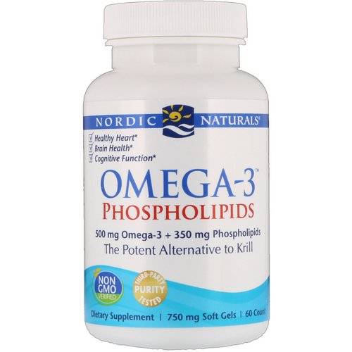 Nordic Naturals, Omega-3 Phospholipids, 750 mg, 60 Soft Gels Review