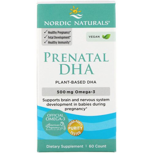 Nordic Naturals, Prenatal DHA, 500 mg, 60 Soft Gels Review