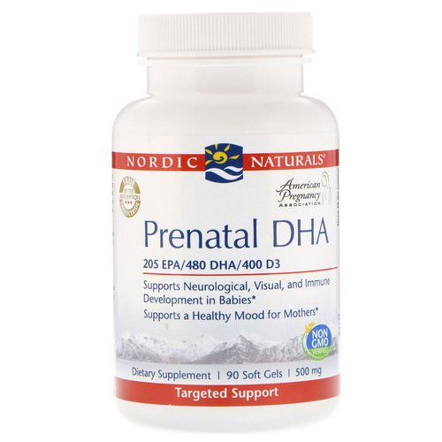 Nordic Naturals, Prenatal DHA, 500 mg, 90 Softgels Review
