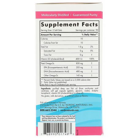 產後, 服用前: Nordic Naturals, Prenatal DHA, Unflavored Formula, 500 mg, 180 Soft Gels