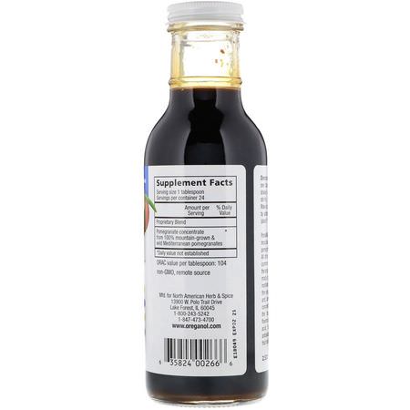石榴汁, 果汁: North American Herb & Spice, PomaMax, Mediterranean Pomegranate Concentrate, 12 fl oz (355 ml)