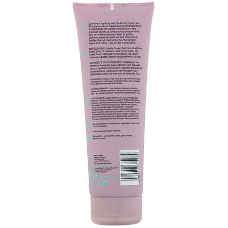 護髮素, 洗髮水: Noughty, Detox Dynamo, 2-in-1 Shampoo + Conditioner, 8.4 fl oz (250 ml)