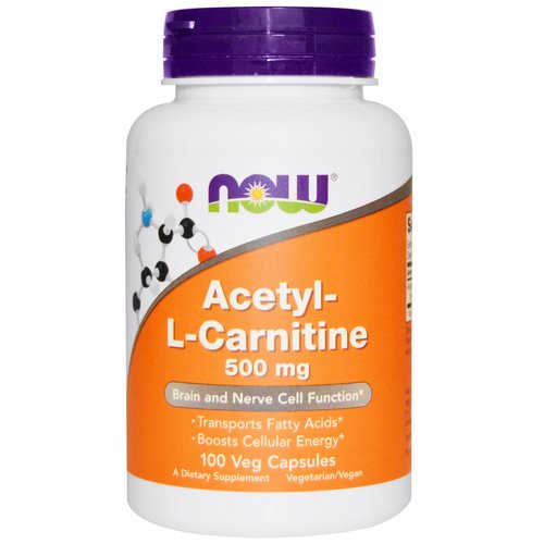 Now Foods, Acetyl-L Carnitine, 500 mg, 100 Veg Capsules Review