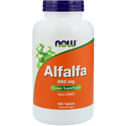 Now Foods, Alfalfa, 650 mg, 500 Tablets Review
