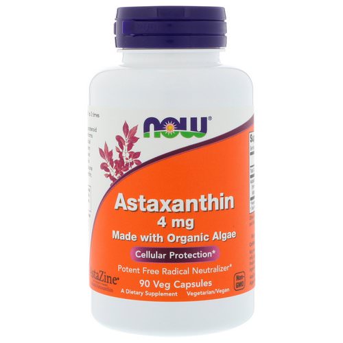 Now Foods, Astaxanthin, 4 mg, 90 Veg Capsules Review