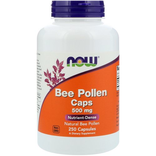 Now Foods, Bee Pollen Caps, 500 mg, 250 Capsules Review