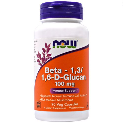 Now Foods, Beta-1,3/1,6-D-Glucan, 100 mg, 90 Veggie Caps Review