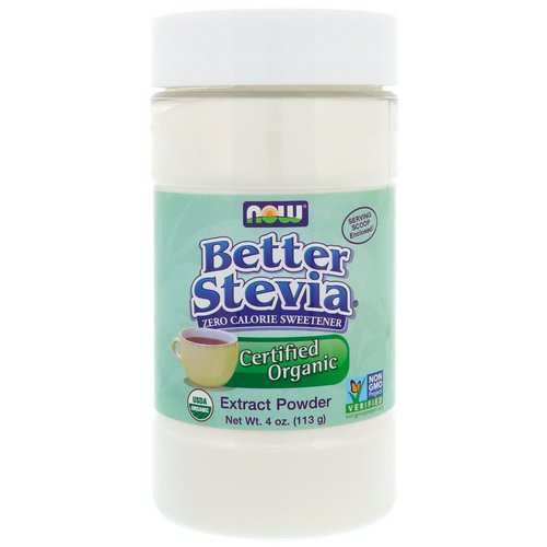Now Foods, Better Stevia, Organic Extract Powder, 4 oz (113 g) Review