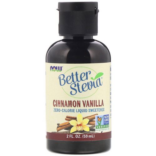 Now Foods, Better Stevia, Zero-Calorie Liquid Sweetener, Cinnamon Vanilla, 2 fl oz (60 ml) Review