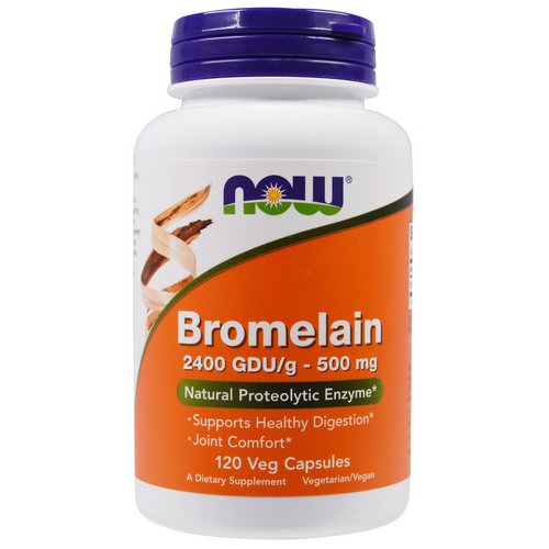 Now Foods, Bromelain, 500 mg, 120 Veg Capsules Review
