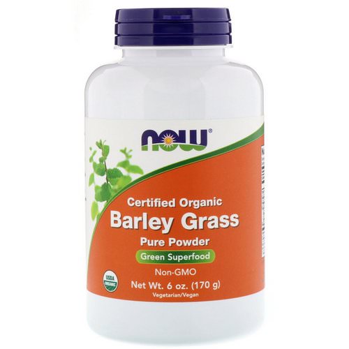 Now Foods, Certified Organic Barley Grass Pure Powder, 6 oz (170 g) Review