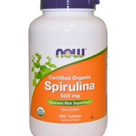 Now Foods Spirulina - 螺旋藻, 藻類, 超級食品, 綠色食品