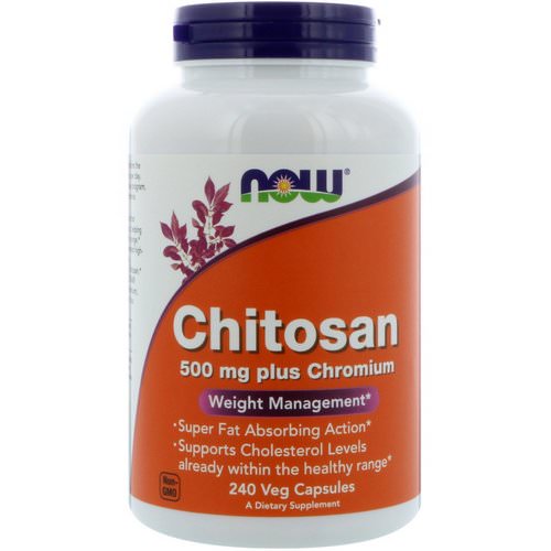 Now Foods, Chitosan, 500 mg, 240 Veg Capsules Review