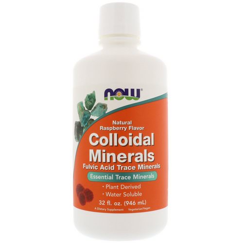 Now Foods, Colloidal Minerals, Natural Raspberry Flavor, 32 fl oz (946 ml) Review
