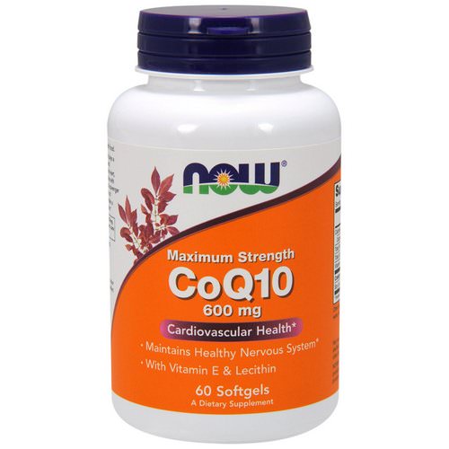Now Foods, CoQ10, 600 mg, 60 Softgels Review