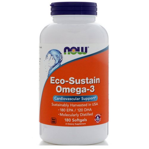 Now Foods, Eco-Sustain Omega-3, 180 Softgels Review