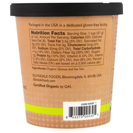 奎奴亞藜, 麵包: Now Foods, Ellyndale Naturals, Quinoa Cups, Organic Quinoa, 2 oz (57g)