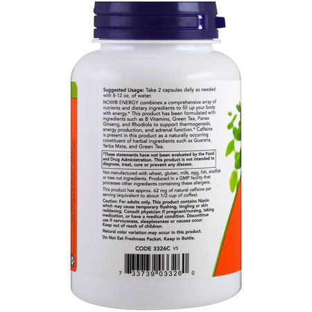 Now Foods Energy Formulas Condition Specific Formulas - 能量補充劑