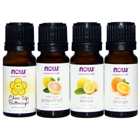 Now Foods Energize Uplift Oil Blends Gift Sets Bath Personal Care - 禮品套裝, 提升油, 提升, 能量