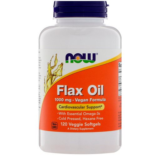 Now Foods, Flax Oil, 1000 mg, 120 Veggie Softgels Review