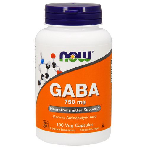 Now Foods, GABA, 750 mg, 100 Veg Capsules Review