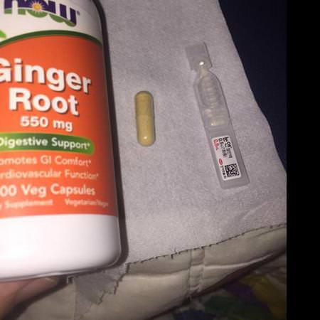 Now Foods, Ginger Root, 550 mg, 100 Veg Capsules