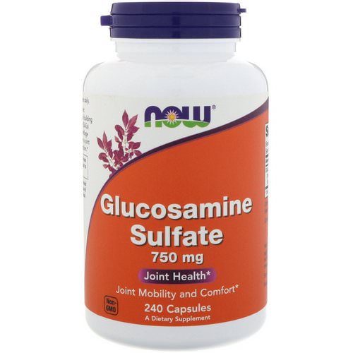 Now Foods, Glucosamine Sulfate, 750 mg, 240 Capsules Review