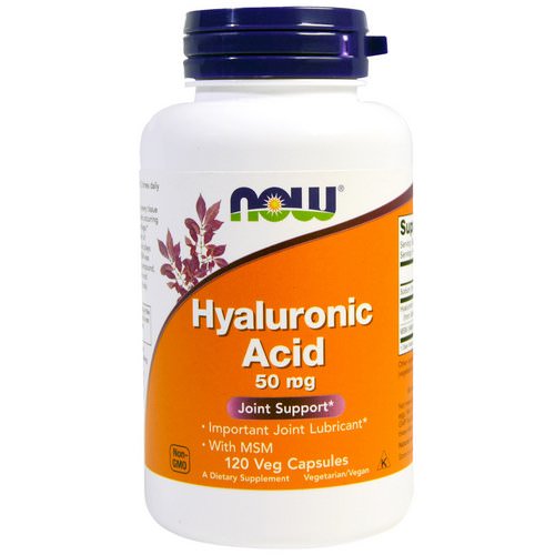 Now Foods, Hyaluronic Acid, 50mg, 120 Veg Capsules Review