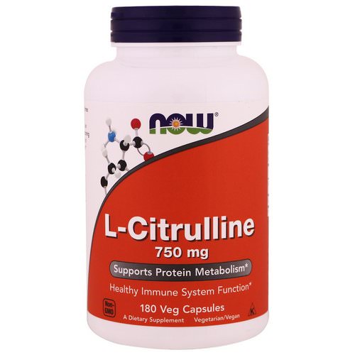 Now Foods, L-Citrulline, 750 mg, 180 Veg Capsules Review