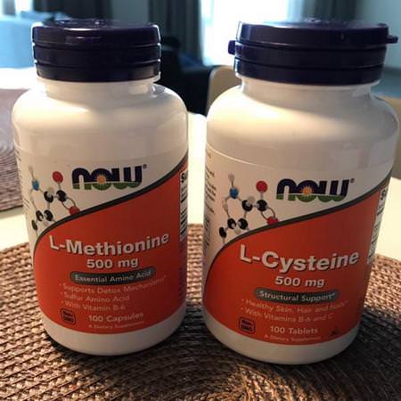 Now Foods L-Cysteine - L-半胱氨酸, 氨基酸, 補品