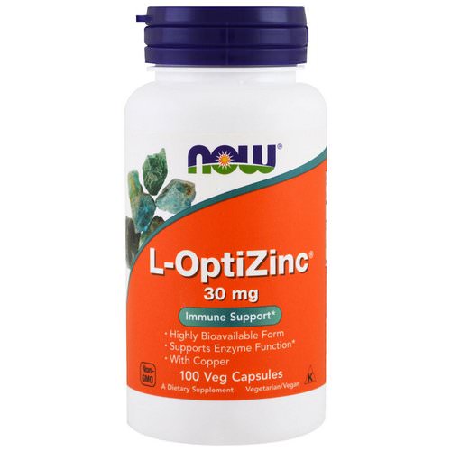 Now Foods, L-OptiZinc, 30 mg, 100 Veg Capsules Review