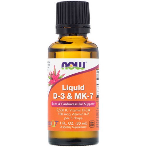 Now Foods, Liquid D-3 & MK-7, 1 fl oz (30 ml) Review