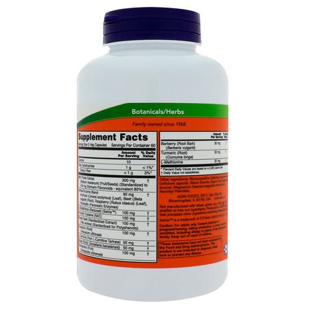 Now Foods Herbal Formulas Liver Formulas - 肝臟, 補品, 草藥, 順勢療法