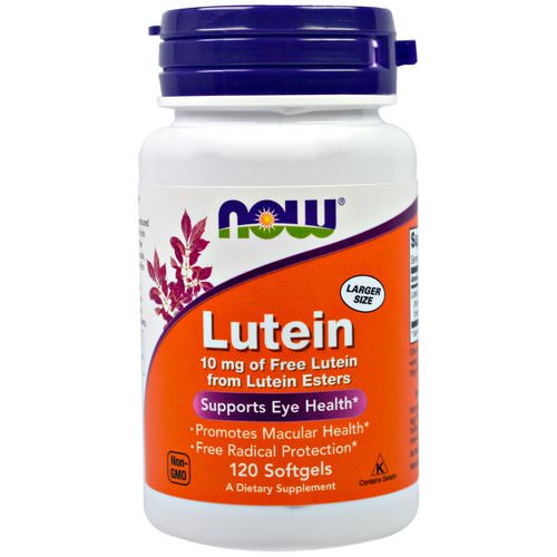 Now Foods, Lutein, 10 mg, 120 Softgels Review