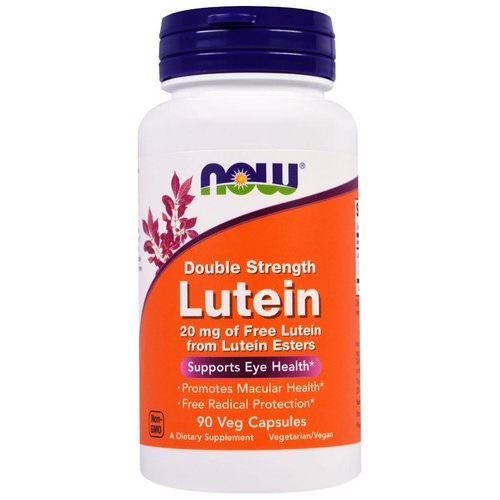 Now Foods, Lutein, Double Strength, 90 Veg Capsules Review