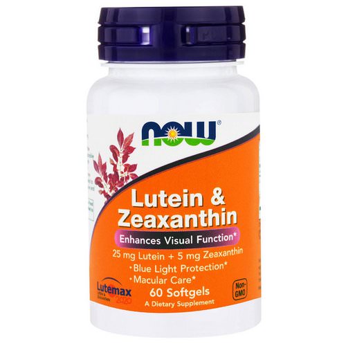 Now Foods, Lutein & Zeaxanthin, 60 Softgels Review