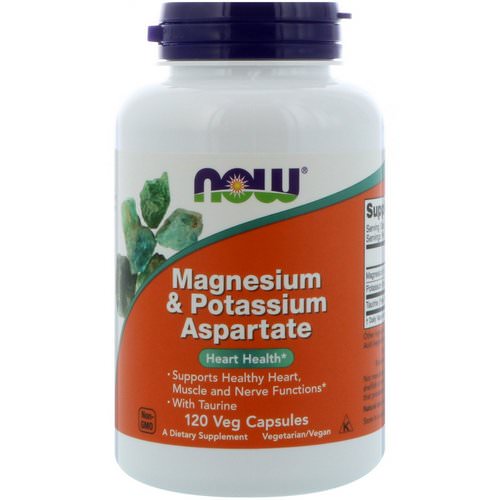 Now Foods, Magnesium & Potassium Aspartate, 120 Capsules Review