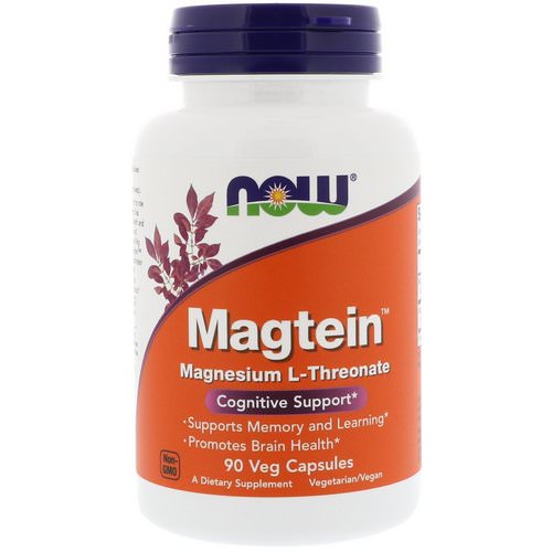 Now Foods, Magtein, Magnesium L-Threonate, 90 Veg Capsules Review
