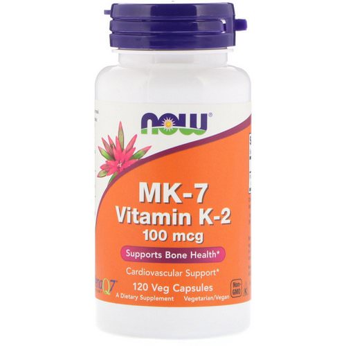 Now Foods, MK-7 Vitamin K-2, 100 mcg, 120 Veg Capsules Review