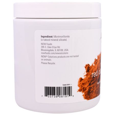 泥膜, 果皮: Now Foods, Moroccan Red Clay Powder, Facial Cleanser, 14 oz (397 g)