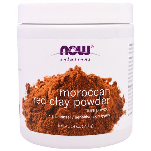 Now Foods, Moroccan Red Clay Powder, Facial Cleanser, 14 oz (397 g) Review