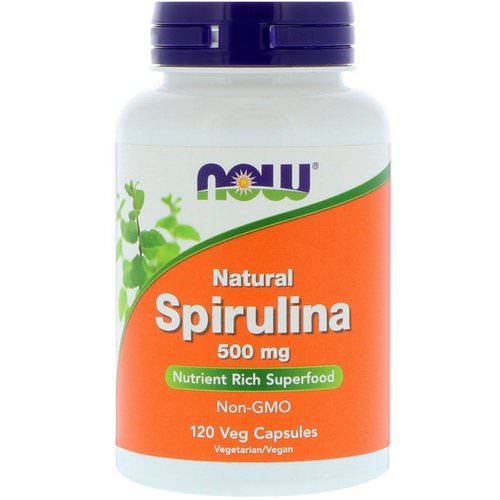 Now Foods, Natural Spirulina, 500 mg, 120 Veg Capsules Review