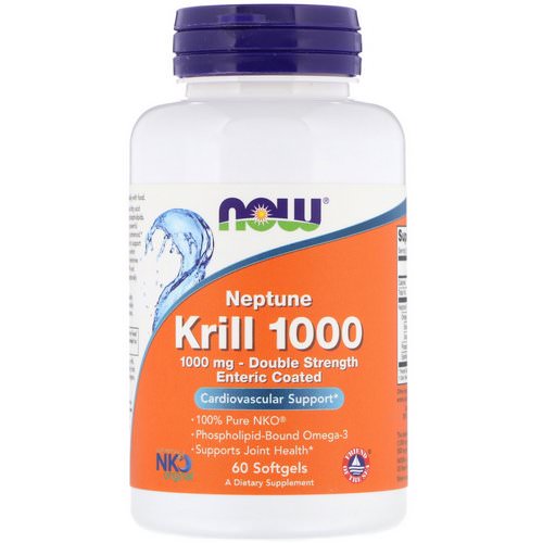 Now Foods, Neptune Krill 1000, Double Strength, 1000 mg, 60 Softgels Review