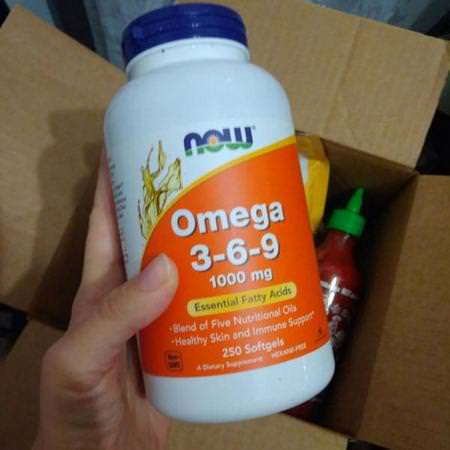 Now Foods, Omega 3-6-9, 1000 mg, 250 Softgels