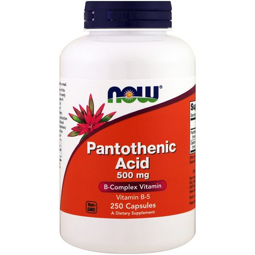Now Foods, Pantothenic Acid, 500 mg, 250 Capsules Review