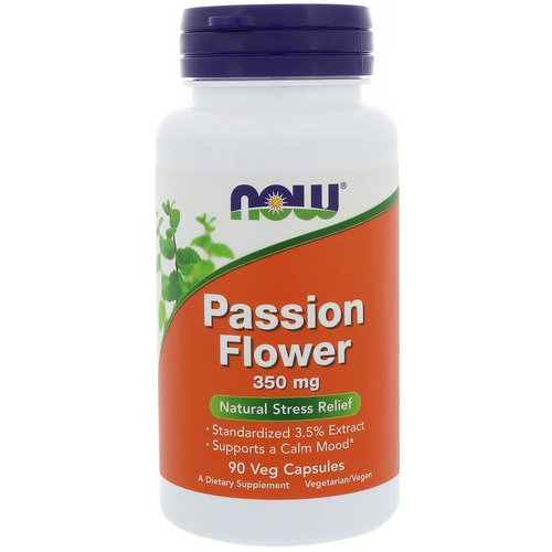 Now Foods, Passion Flower, 350 mg, 90 Veg Capsules Review